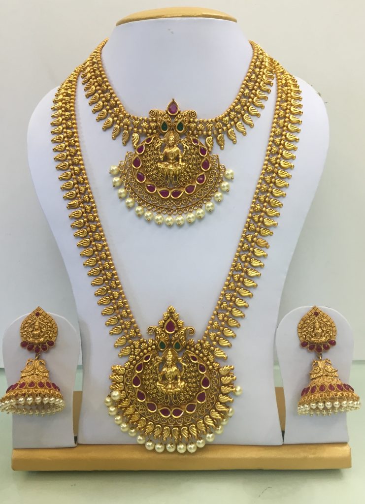 Rent Matte Bridal Set – Bridal Jewellery set on rent Chennai